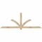 Ekena Millwork Redmond Rough Sawn Timber Gable Bracket, Douglas Fir, 96"W x 36"H x 2"D x 4"F, 9/12 Pitch GBW096X36X0204RED00RDF - alternate 1